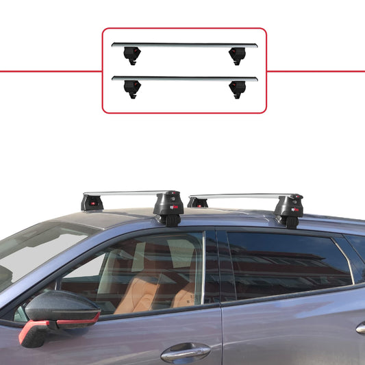 Compatible con Chery Omoda 5 2023-2025 ACE-4 Barras de Techo Auto Portaequipajes Barras Transversales Gris Aluminio 2 Barras