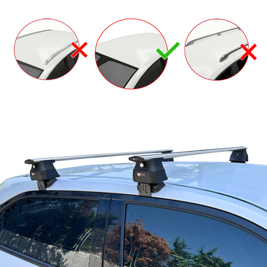 Compatible con Honda HR-V 3 2022-2025 ACE-4 Barras de Techo Auto Portaequipajes Barras Transversales Gris Aluminio 2 Barras