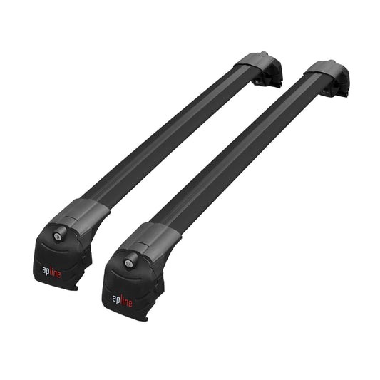 Compatible con Renault Koleos 2 (HC) 2017-2024 ACE-2 Barras de Techo Auto Portaequipajes Barras Transversales Negro Aluminio 2 Barras