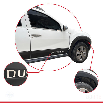 Compatible con Dacia Duster (HS) 2010-2017 Paso de rueda Protector de paragolpes Guardabarros y protección lateral Protección de la carrocería del vehículo NEGRO
