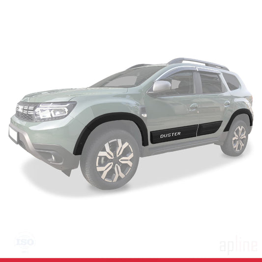Compatible con Dacia Duster 2018-2024 Paso de rueda Protector de paragolpes Guardabarros y protección lateral Protección de la carrocería del vehículo NEGRO