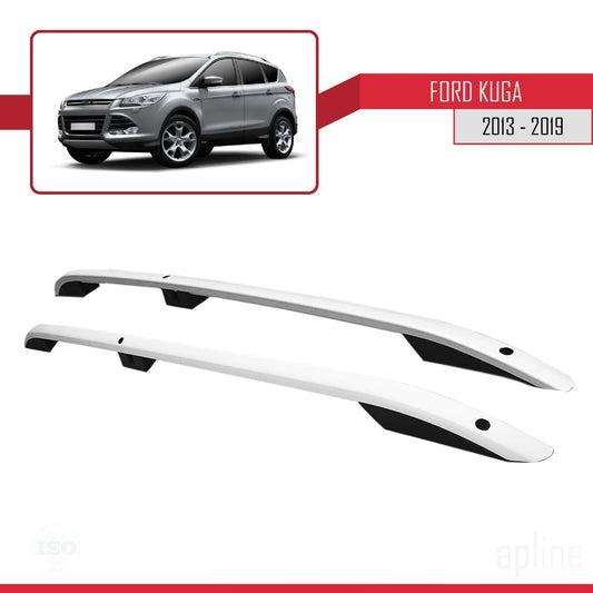 Compatible con Ford Kuga 2 (C520) 2013-2019 (Distancia entre ejes Corta L1/H1) Rieles de Techo Portaequipajes de Techo Gris