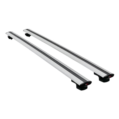 Compatible with Mercedes Viano 2 (W639) Pre-Facelift 2003-2010 BASIC Model Car Roof Rack Cross Bar Grey Aluminium 2 Bars