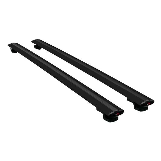 Compatible avec Ssangyong Rodius 2 2013-2018 BASIC Model Barres de Toit Railing Porte-Bagages de Voiture Noir Aluminium 2 Barres