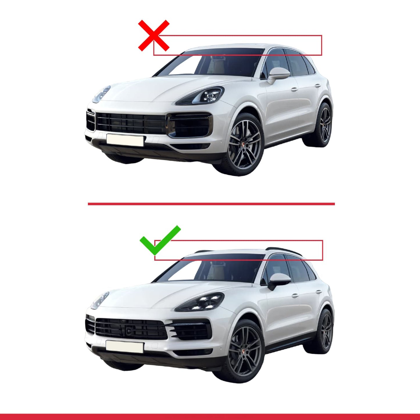Compatible with Porsche Cayenne 3 (9YA) 2018-2025 ACE-2 Car Roof Rack Cross Bar Grey Aluminium 2 Bars
