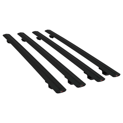 Compatible con Citroen Berlingo (M59) 2003-2008 BASIC Model Barras de Techo Auto Portaequipajes Barras Transversales Negro Aluminio 4 Barras