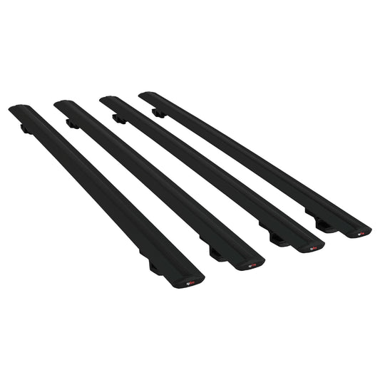 Compatible con Peugeot Rifter 2019-2022 BASIC Model Barras de Techo Auto Portaequipajes Barras Transversales Negro Aluminio 4 Barras