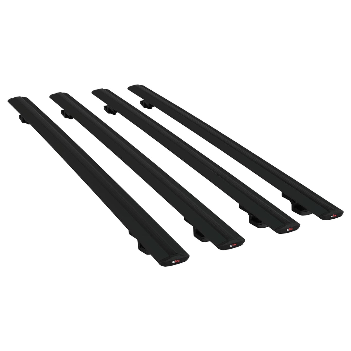 Compatible with Peugeot Partner Post-Facelift 2003-2008 BASIC Model Car Roof Rack Cross Bar Black Aluminium 4 Bars