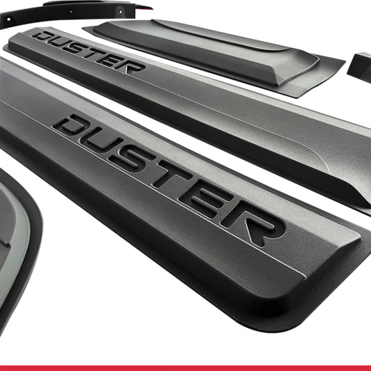 Compatible con Dacia Duster 2018-2024 Paso de rueda Protector de paragolpes Guardabarros y protección lateral Protección de la carrocería del vehículo NEGRO