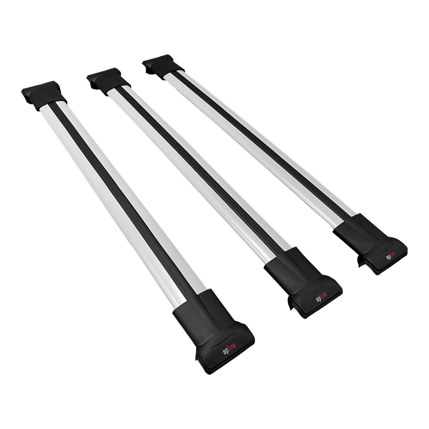 Compatible avec Dacia Dokker (K67) V2 2012-2024 FLY Model Barres de Toit Railing Porte-Bagages de Voiture Gris Aluminium 3 Barres