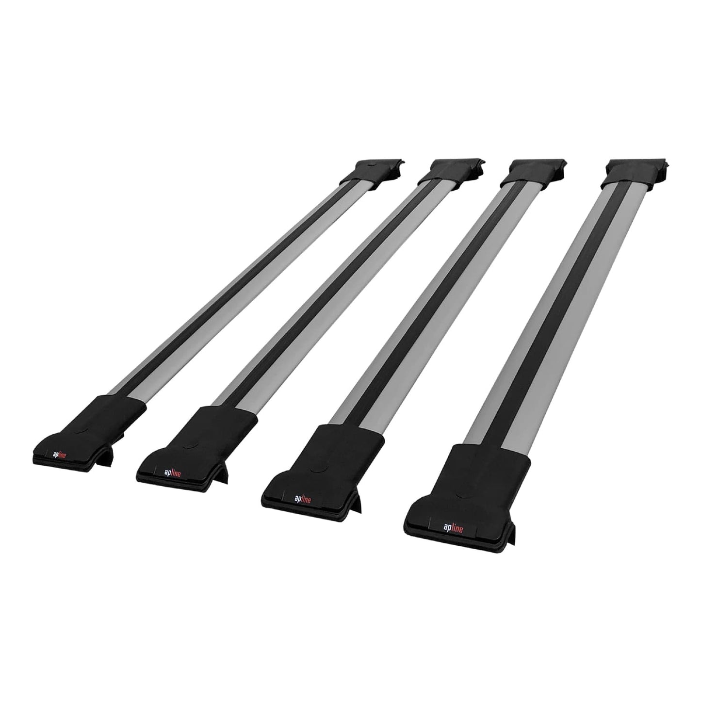 Compatible con Fiat Talento 2016-2021 FLY Model Barras de Techo Auto Portaequipajes Barras Transversales Gris Aluminio 4 Barras