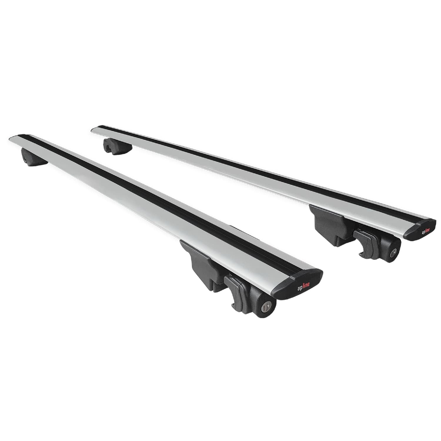 Compatible avec Audi Q8 e-Tron 2023-2024 HOOK Model Barres de Toit Railing Porte-Bagages de Voiture Gris Aluminium 2 Barres