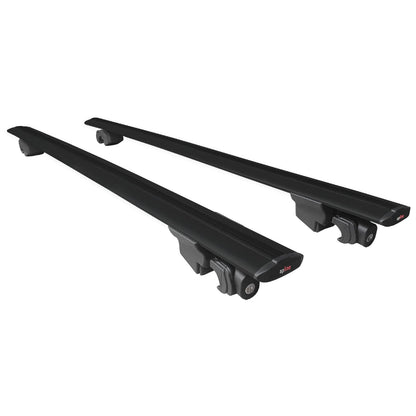 Compatibile con Fiat Panda 2 (169) 2003-2012 Modello HOOK Barre Portatutto Railing Portapacchi Auto Alluminio Nero 2 Barre