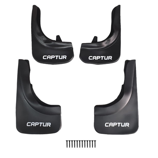 Compatible avec Renault Captur (J87) 2013-2024 Jeu de Bavettes Garde-boue Avant et Arrière de Voiture 4 Pcs Noir
