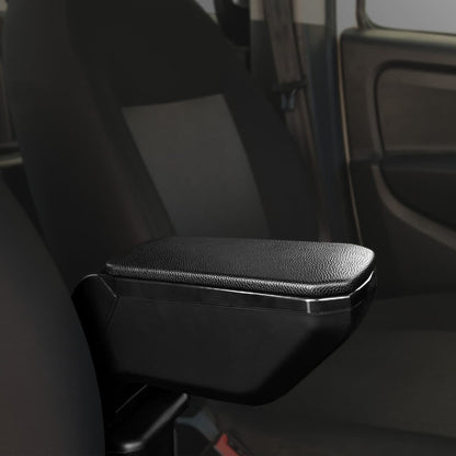 Mittelarmlehne für Renault Clio (4) 2013–2023, Ablagefach in der Mittelkonsole, schwarzes Kunstleder