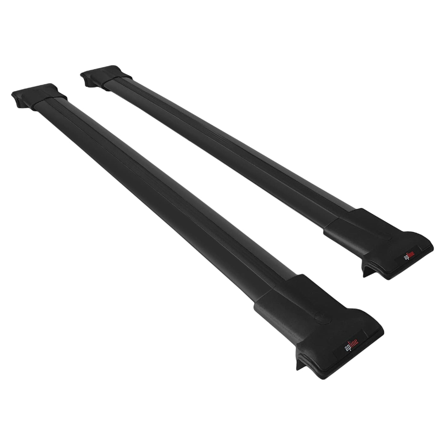 Compatible avec Toyota Hilux 7 (AN30) 2005-2015 FLY Model Barres de Toit Railing Porte-Bagages de Voiture Noir Aluminium 2 Barres