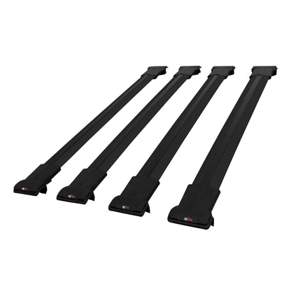 Compatible with Mercedes Vaneo (W414) 2002-2005 FLY Model Car Roof Rack Cross Bar Black Aluminium 4 Bars