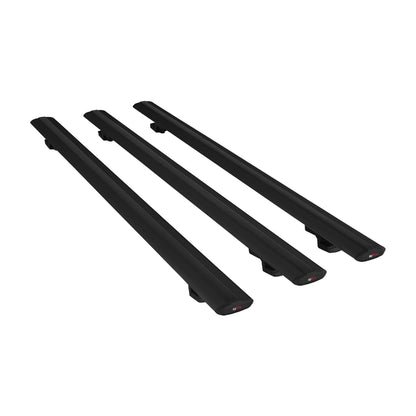 Compatible avec Chevrolet Tahoe 2000-2006 BASIC Model Barres de Toit Railing Porte-Bagages de Voiture Noir Aluminium 3 Barres