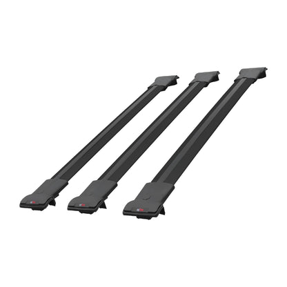 Compatible con Great Wall Cannon 2019-2025 FLY Model Barras de Techo Auto Portaequipajes Barras Transversales Negro Aluminio 3 Barras